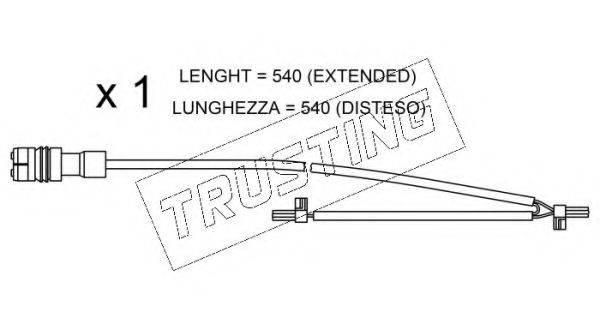 TRUSTING SU262 Сигналізатор, знос гальмівних колодок