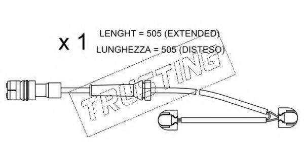 TRUSTING SU266 Сигналізатор, знос гальмівних колодок