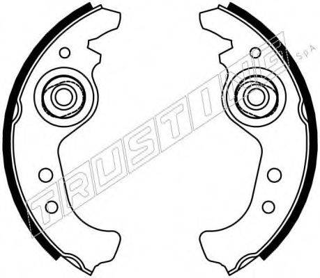 TRUSTING 7429 Комплект гальмівних колодок