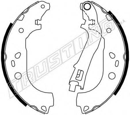 TRUSTING 7447 Комплект гальмівних колодок