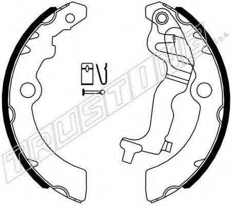 TRUSTING 111252 Комплект гальмівних колодок