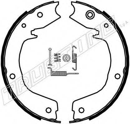 TRUSTING 064179K Комплект гальмівних колодок, стоянкова гальмівна система