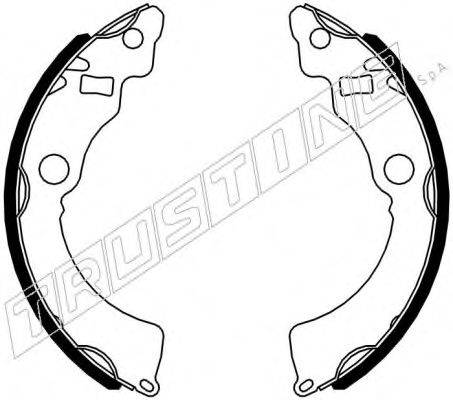 TRUSTING 111255 Комплект гальмівних колодок