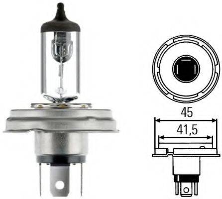 HELLA 8GD002088271 Лампа розжарювання, фара далекого світла; Лампа розжарювання, основна фара; Лампа розжарювання; Лампа розжарювання, основна фара