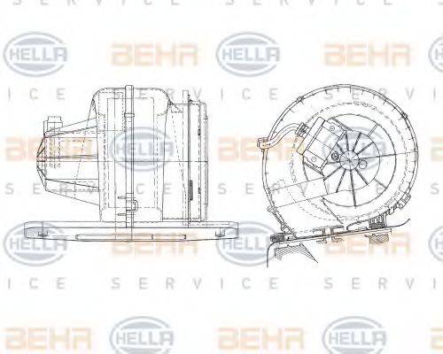 HELLA 8EW009157051 Вентилятор салону