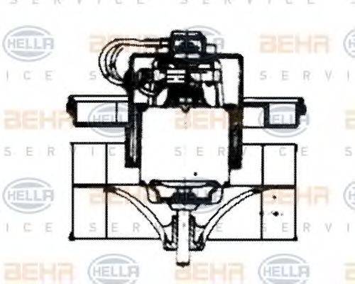 HELLA 8EW009159671 Вентилятор салону