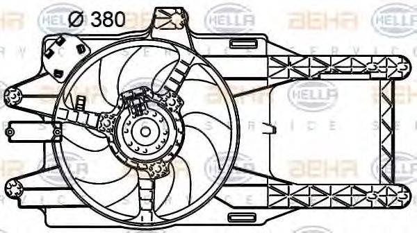 HELLA 8EW351039501 Вентилятор, охолодження двигуна