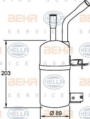 HELLA 8FT351192061 Осушувач, кондиціонер