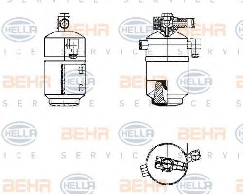 HELLA 8FT351195181 Осушувач, кондиціонер