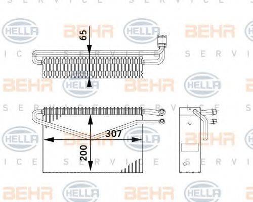 HELLA 8FV351211761 Випарник, кондиціонер