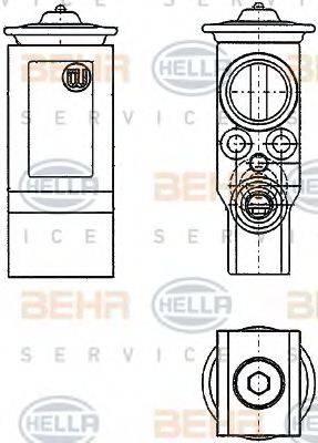 HELLA 8UW351234221 Розширювальний клапан, кондиціонер