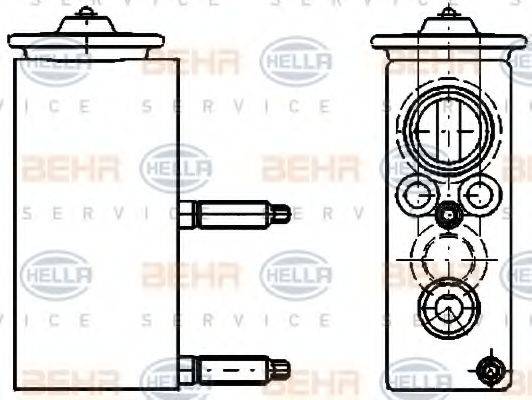 HELLA 8UW351234421 Розширювальний клапан, кондиціонер