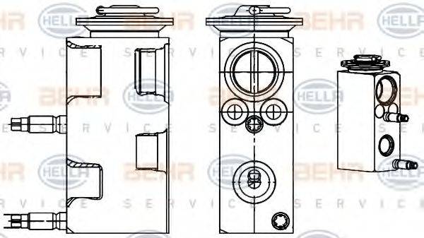 HELLA 8UW351234521 Розширювальний клапан, кондиціонер