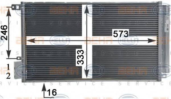 HELLA 8FC351310581 Конденсатор, кондиціонер