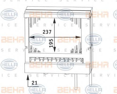 HELLA 8FH351311241 Теплообмінник, опалення салону