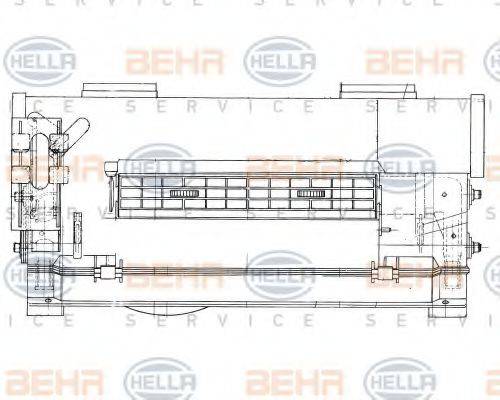 HELLA 8FH351312341 Заслінка обігрівача