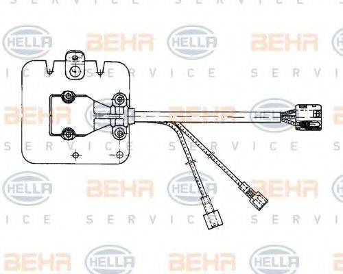 HELLA 5HL351321091 Регулятор, вентилятор салону