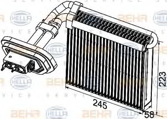 HELLA 8FV351330791 Випарник, кондиціонер