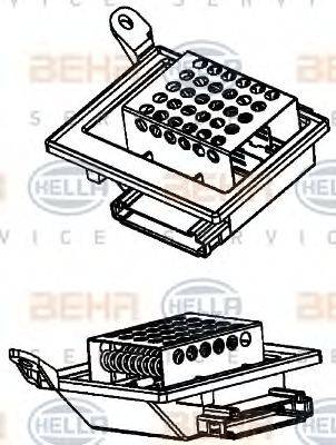 HELLA 9ML351332201 Опір, вентилятор салону