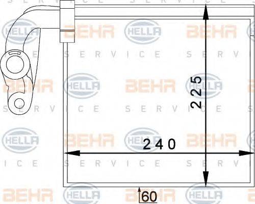 HELLA 8FV351336071 Випарник, кондиціонер