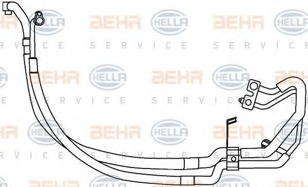 HELLA 9GS351337641 Трубопровід високого тиску, кондиціонер