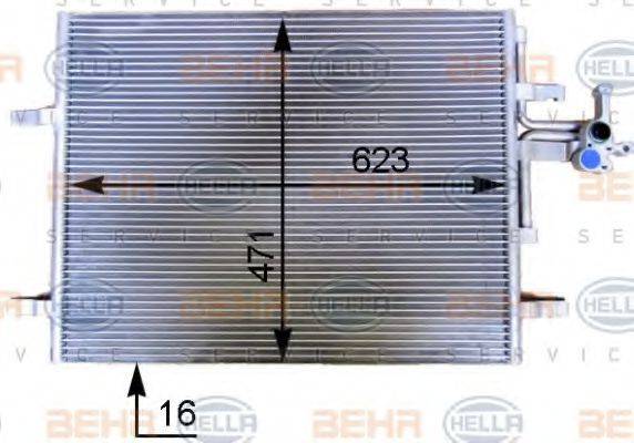 HELLA 8FC351343141 Конденсатор, кондиціонер