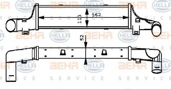 HELLA 8ML376723151 Інтеркулер