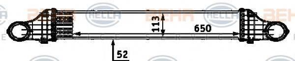 HELLA 8ML376723381 Інтеркулер