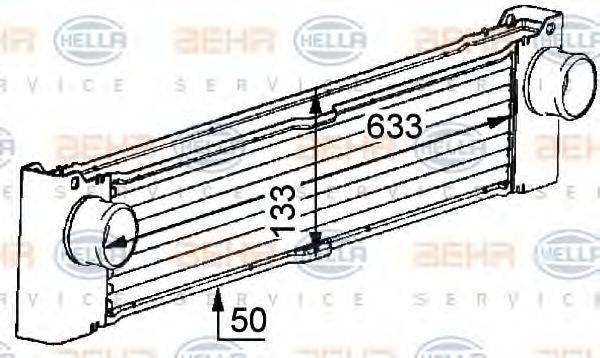 HELLA 8ML376723521 Інтеркулер