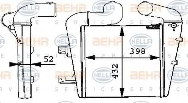 HELLA 8ML376723611 Інтеркулер