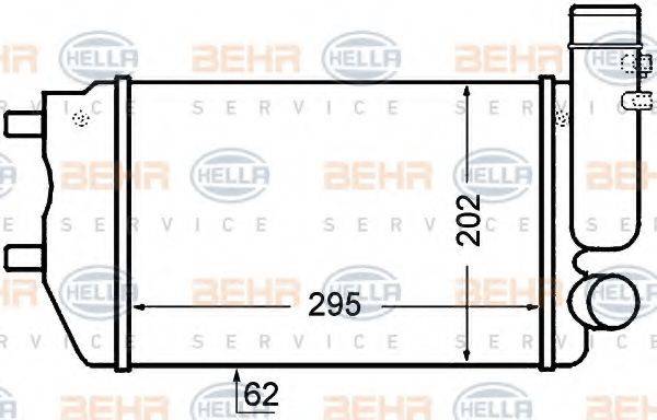 HELLA 8ML376727571 Інтеркулер