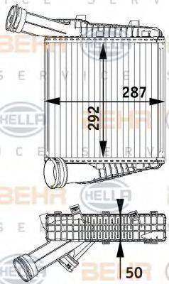 HELLA 8ML376729571 Інтеркулер