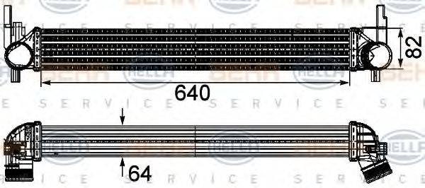 HELLA 8ML376746141 Інтеркулер