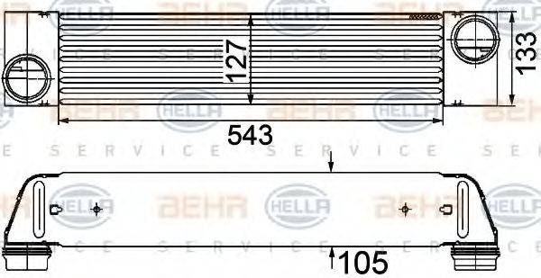 HELLA 8ML376746501 Інтеркулер