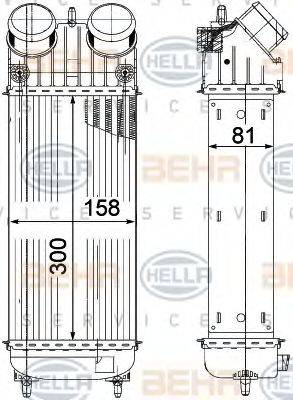 HELLA 8ML376756741 Інтеркулер