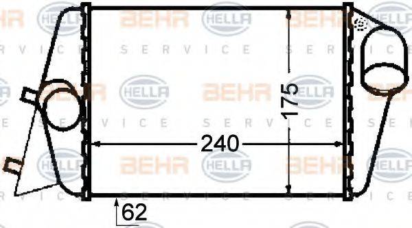 HELLA 8ML376776281 Інтеркулер