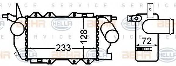 HELLA 8ML376776431 Інтеркулер