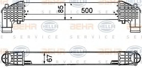 HELLA 8ML376776571 Інтеркулер