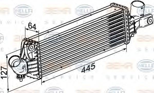 HELLA 8ML376777081 Інтеркулер