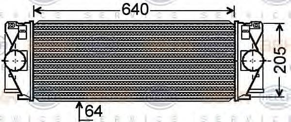 HELLA 8ML376777381 Інтеркулер