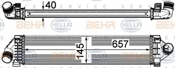 HELLA 8ML376791761 Інтеркулер