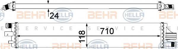 HELLA 8MK376912101 Радіатор, охолодження двигуна