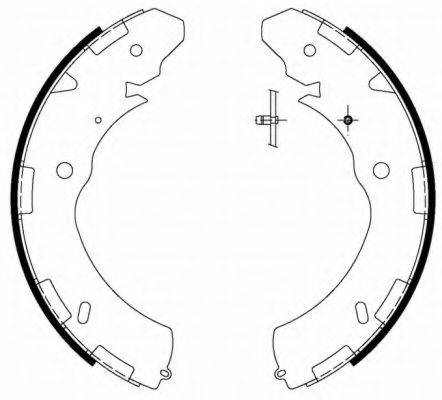 HELLA 8DB355000421 Комплект гальмівних колодок