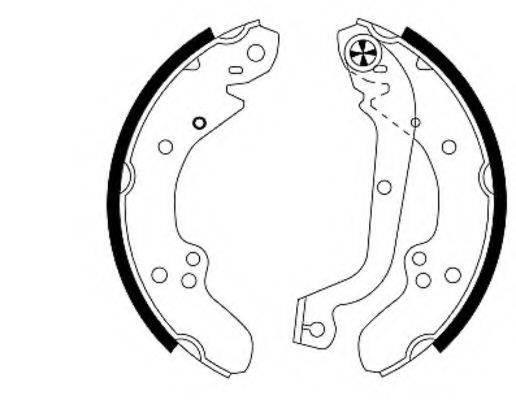 HELLA 8DB355000641 Комплект гальмівних колодок