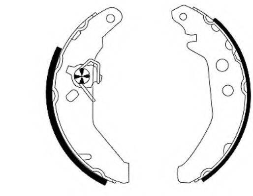 HELLA 8DB355001031 Комплект гальмівних колодок