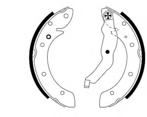 HELLA 8DB355001241 Комплект гальмівних колодок