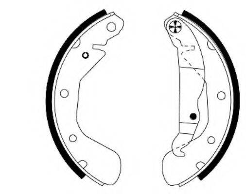 HELLA 8DB355001301 Комплект гальмівних колодок