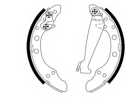 HELLA 8DB355003351 Комплект гальмівних колодок