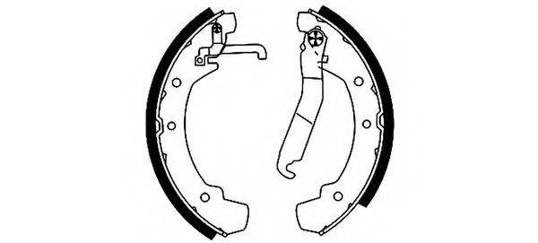 HELLA 8DB355001331 Комплект гальмівних колодок