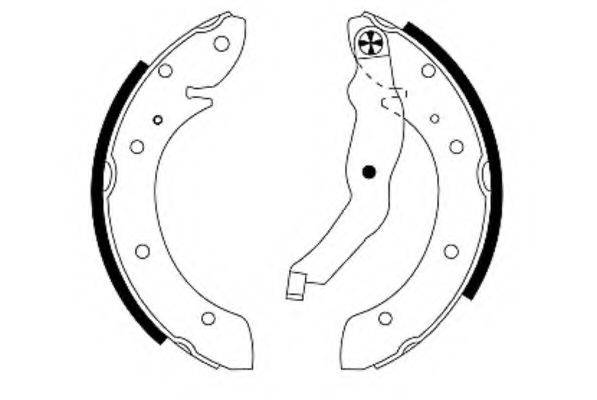 HELLA 8DB355001581 Комплект гальмівних колодок